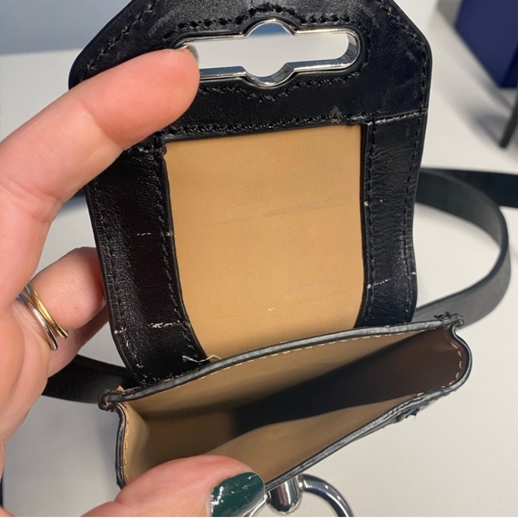 Rebecca Minkoff Black Leather belt bag with silver hardware - Picture 5 of 5